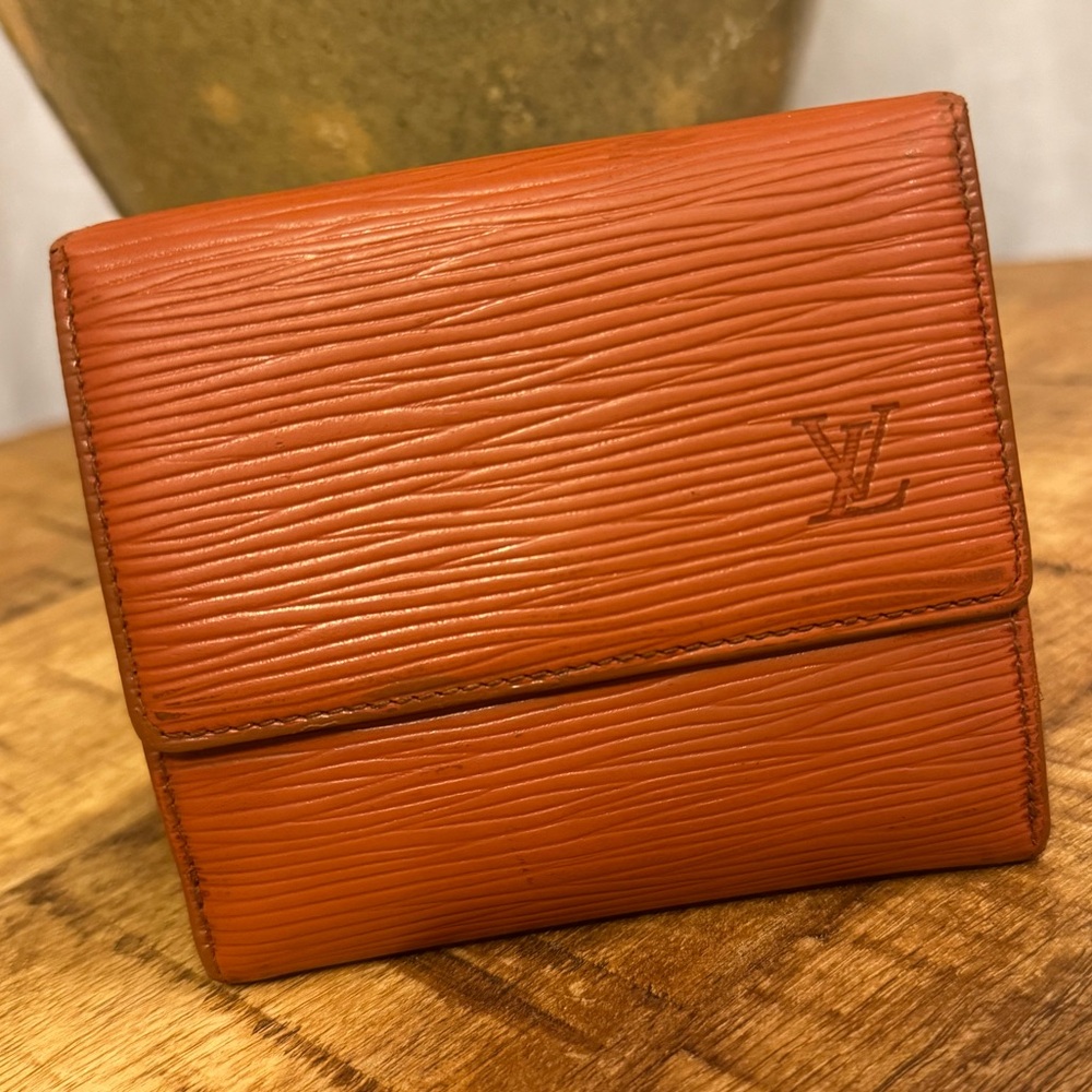 Vintage Louis Vuitton Epi Cognac Wallet
